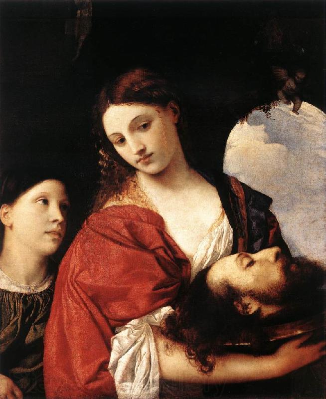 TIZIANO Vecellio Judith with the Head of Holofernes qrt Norge oil painting art